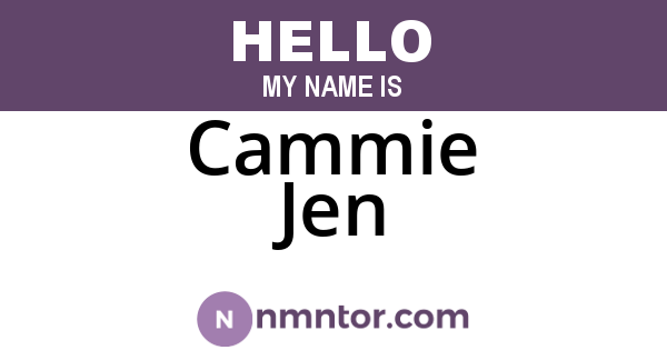 Cammie Jen
