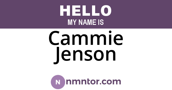 Cammie Jenson