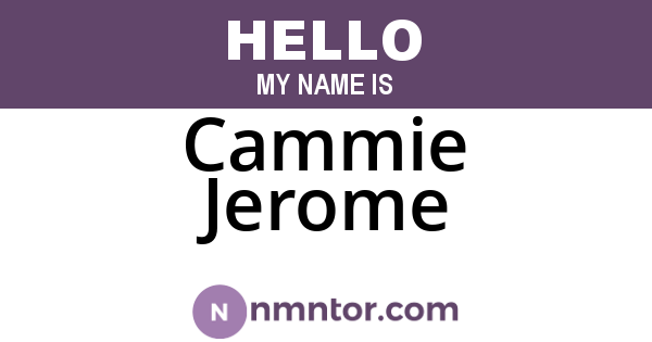 Cammie Jerome