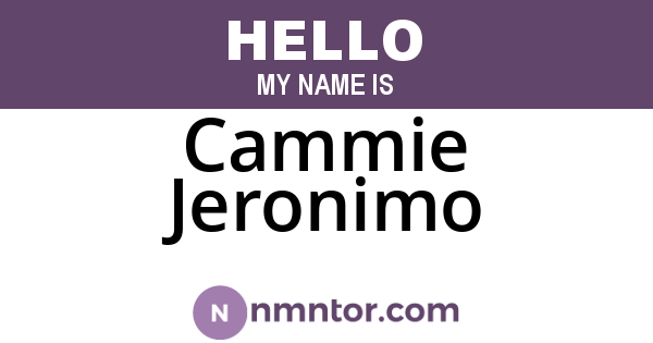 Cammie Jeronimo