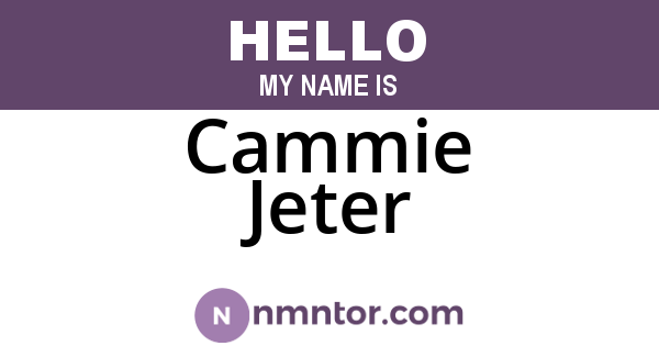 Cammie Jeter