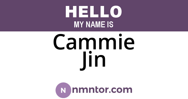 Cammie Jin