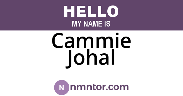 Cammie Johal
