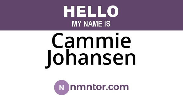Cammie Johansen