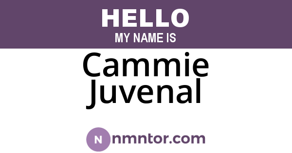 Cammie Juvenal