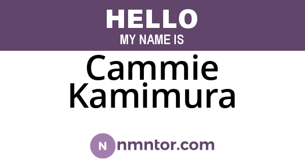 Cammie Kamimura