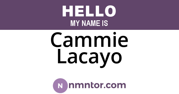 Cammie Lacayo