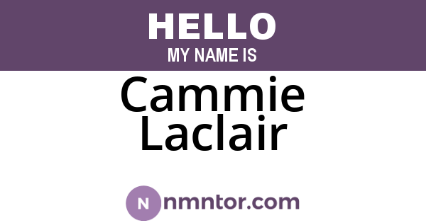Cammie Laclair