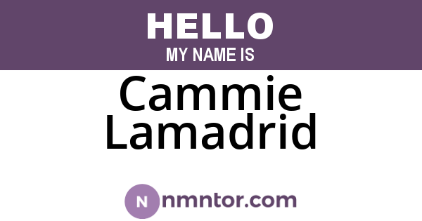 Cammie Lamadrid