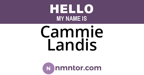 Cammie Landis