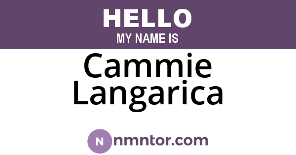 Cammie Langarica