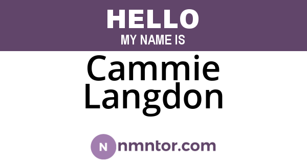 Cammie Langdon