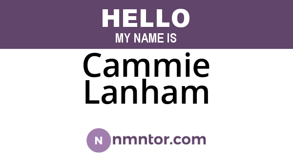 Cammie Lanham