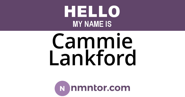 Cammie Lankford