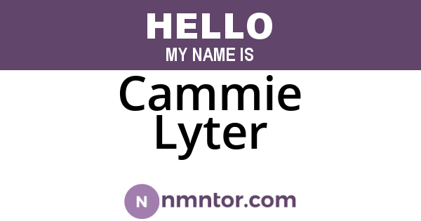 Cammie Lyter