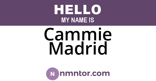 Cammie Madrid