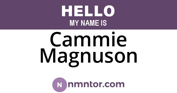 Cammie Magnuson