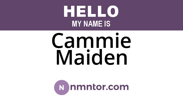 Cammie Maiden