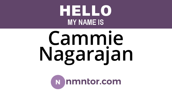 Cammie Nagarajan