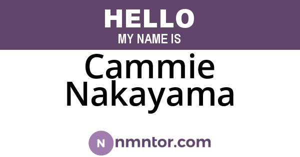Cammie Nakayama