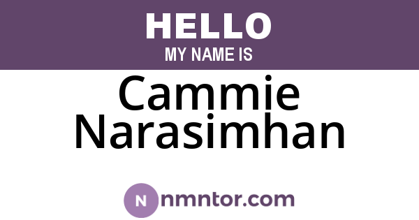 Cammie Narasimhan