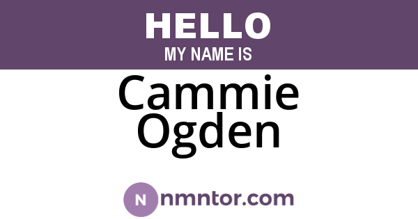 Cammie Ogden