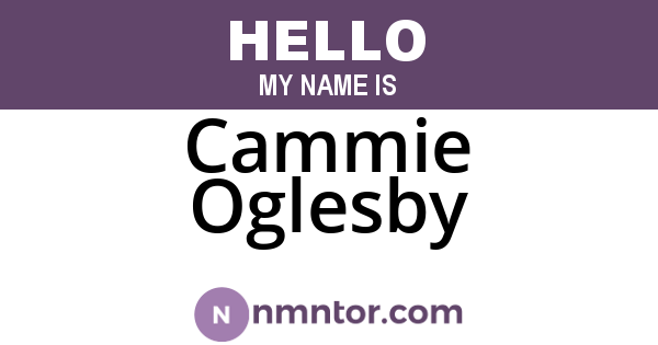 Cammie Oglesby