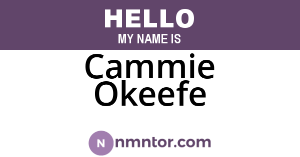 Cammie Okeefe