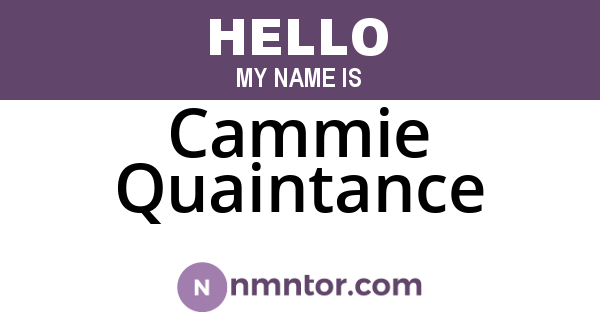 Cammie Quaintance