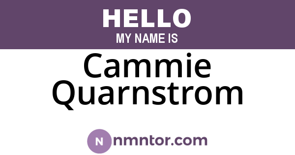 Cammie Quarnstrom