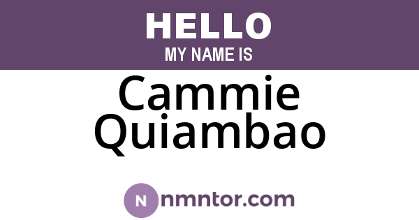 Cammie Quiambao