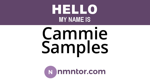 Cammie Samples