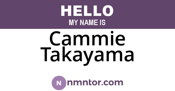 Cammie Takayama