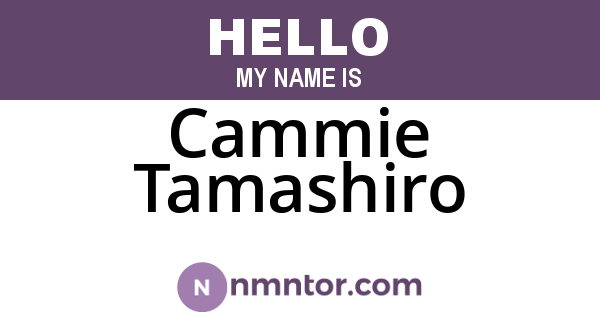 Cammie Tamashiro