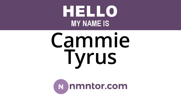 Cammie Tyrus