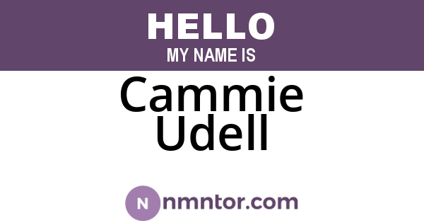 Cammie Udell