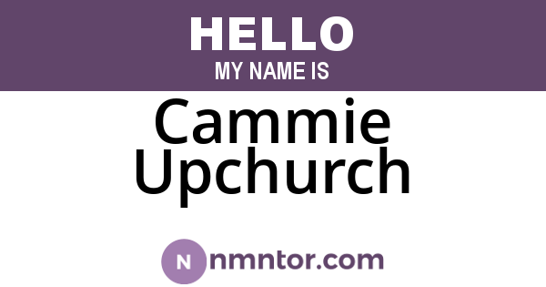 Cammie Upchurch