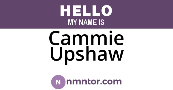 Cammie Upshaw