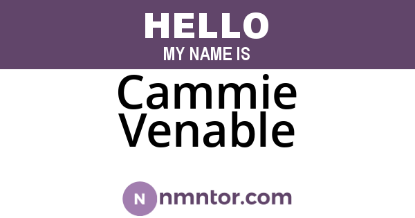 Cammie Venable