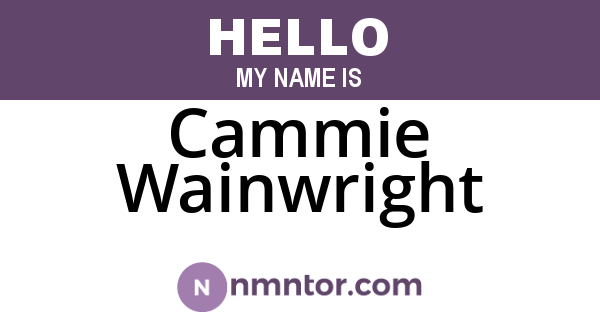 Cammie Wainwright