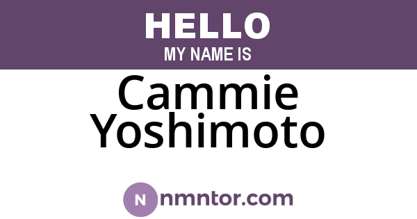 Cammie Yoshimoto