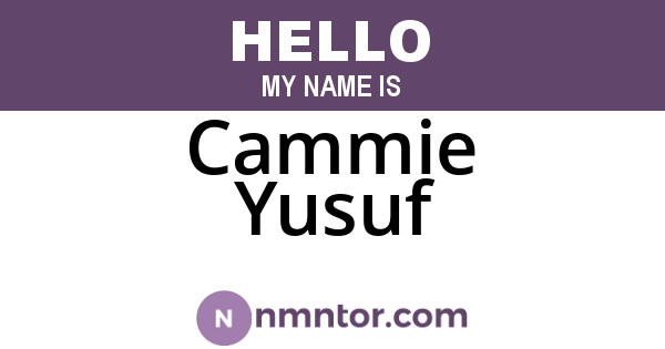 Cammie Yusuf