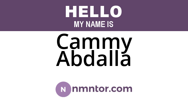 Cammy Abdalla