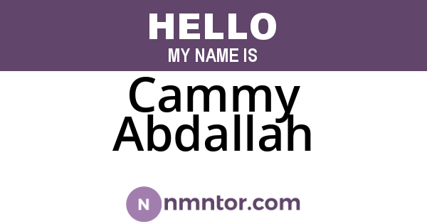 Cammy Abdallah