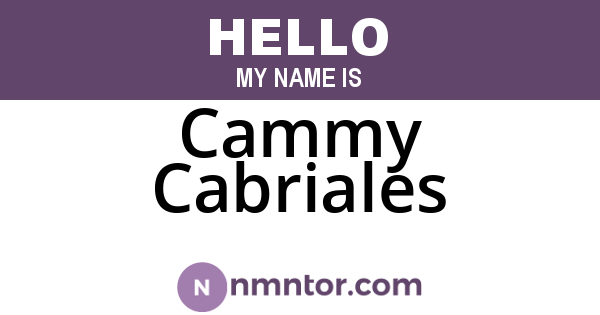 Cammy Cabriales