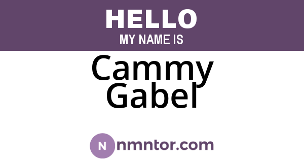 Cammy Gabel