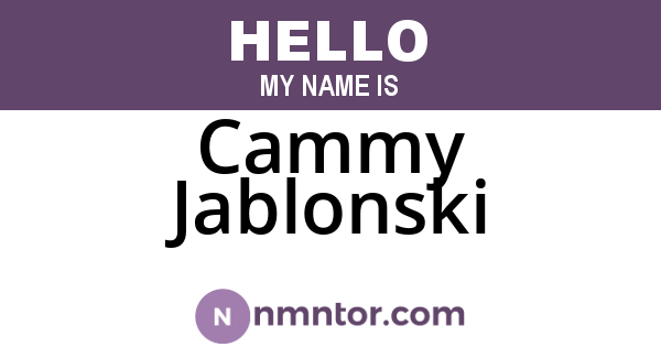 Cammy Jablonski