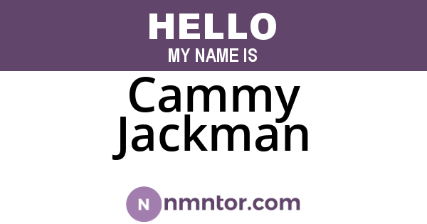 Cammy Jackman