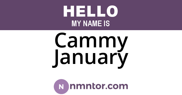 Cammy January