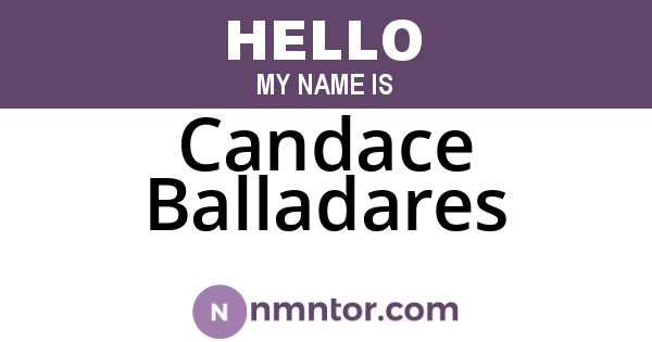 Candace Balladares